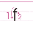 f的笔顺怎么写,声母f的笔顺图5